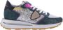 Philippe Model Glamoureuze Tropez Haute Sneakers voor Vrouwen Groen Dames - Thumbnail 1