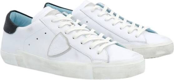 Philippe Model Wit Zwart Sneakers Stijlvol en Comfortabel White