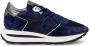Philippe Model Hoge Marineblauwe Sneakers met Zilveren Spoiler - Thumbnail 1