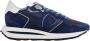 Philippe Model Hoge Top Leren Sneakers Blue Heren - Thumbnail 1