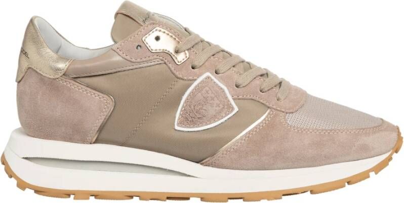 PHILIPPE MODEL Lage Sneakers Dames Tropez Haute Low Maat: 41 Materiaal: Suède Kleur: Beige - Foto 2
