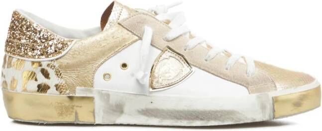 Philippe Model Italiaanse Glitter Sneakers White Dames