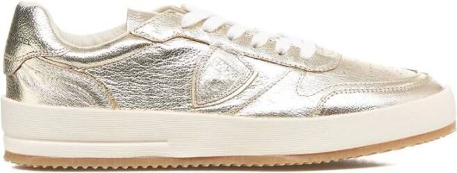 Philippe Model Gouden Tennisschoenen Vrouwen Modieus Ontwerp Yellow Dames
