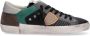 Philippe Model Italiaanse leren sneakers met iconisch embleem Multicolor Heren - Thumbnail 3