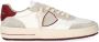 Philippe Model Vintage Basketbal Geïnspireerde Sneakers Wit Bordeaux White Heren - Thumbnail 1