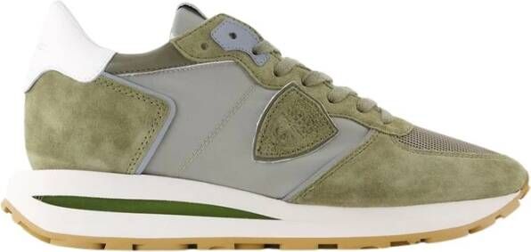 Philippe Model Khaki Low Top Sneakers Nylon