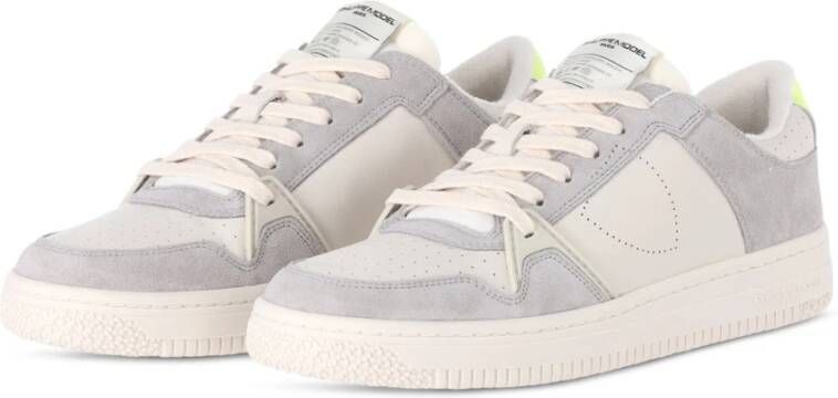 Philippe Model Klassieke leren sneaker met veloursdetails