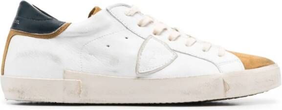 Philippe Model Prlu-Wx21 Sneakers met rubberen zool en vetersluiting White Heren