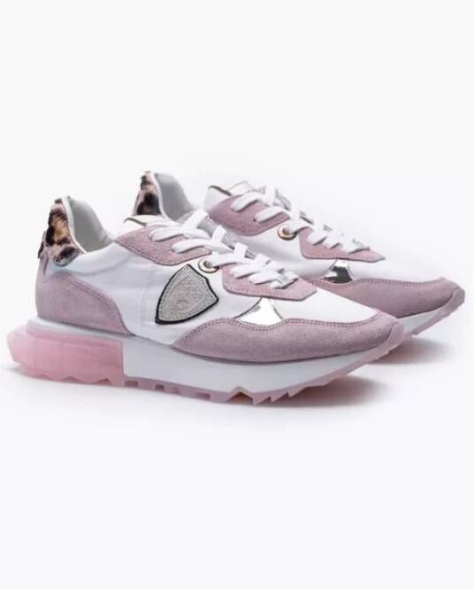 Philippe Model La Rue Leren en suède sneakers met uitsparingen 50 Kleur: Roze Maat: 40 Pink Dames