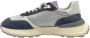 Philippe Model Lage Antibes Sneakers van Leer en Nylon Multicolor Heren - Thumbnail 1