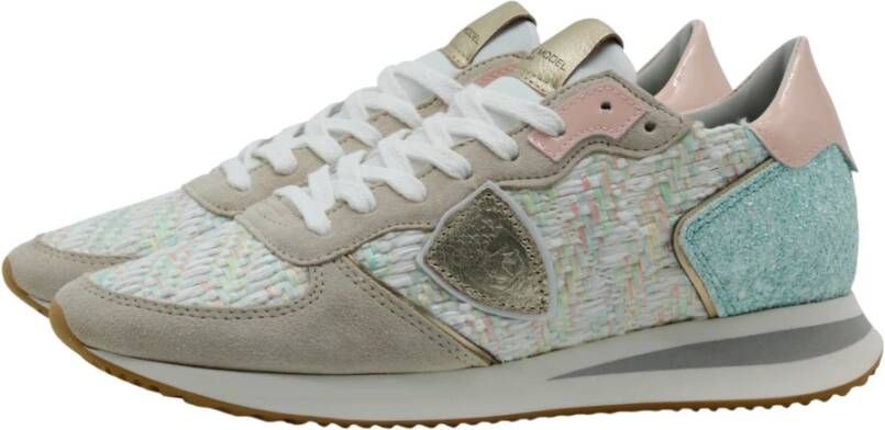 Philippe Model Lage Glitter Sneakers Multicolor Dames