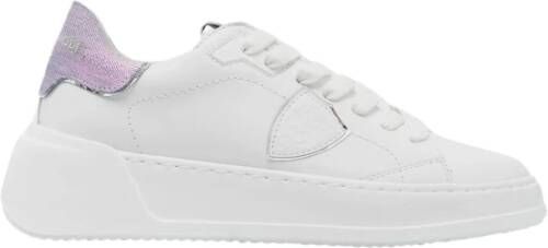 Philippe Model Lage Leren Sneakers voor Vrouwen White Dames