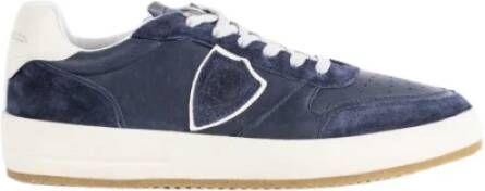 Philippe Model Lage Navy Blauwe Sneakers
