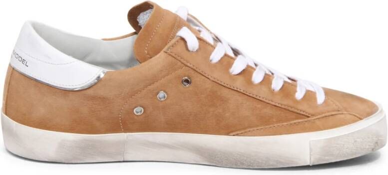Philippe Model Sneakers Casual Prsx Men Nubuck Hazel Brown Heren