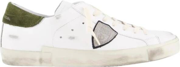 Philippe Model Lage Sneaker Wit Groen Stijlvol Ontwerp - Foto 2