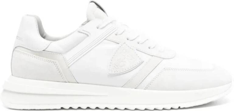 Philippe Model Lage Sneakers in Monochroom Wit