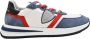 Philippe Model Lage Sneakers Mondial Blauw Rood Multicolor Heren - Thumbnail 1