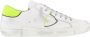 Philippe Model Vintage Distressed Lace-Up Sneakers White Heren - Thumbnail 12