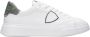 Philippe Model Witte en Militair Groene Leren Sneakers White Heren - Thumbnail 1