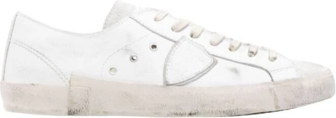 Philippe Model Lage Top Lv02 Sneakers Wit Grijs White Heren