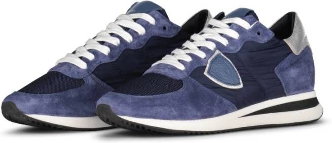 Philippe Model Lage Top Multicolor Sneakers Comfortabel Stijlvol Ontwerp Blue Dames