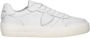 Philippe Model Minimalistische Leren Sneakers met Brede Zool White - Thumbnail 1