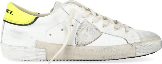 Philippe Model Lage Top Sneakers in Wit