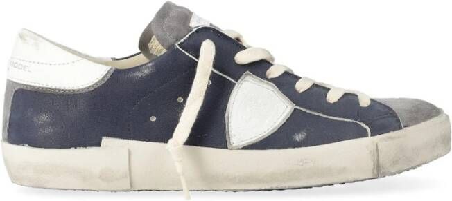 Philippe Model Lage Top Sneakers in Wit