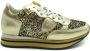 Philippe Model Lage Top Sneakers met Glitters Goud Yellow Dames - Thumbnail 1