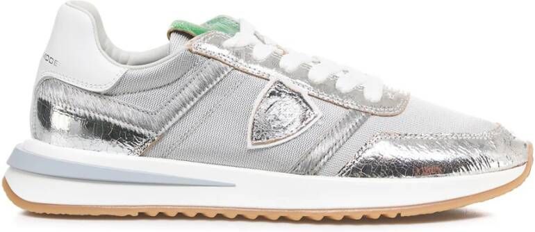 PHILIPPE MODEL Lage Sneakers Dames Tropez 2.1 Low Maat: 42 Materiaal: Leer Kleur: Zilver - Foto 3