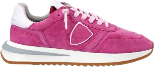 Philippe Model Tropez 2.1 Daim Lave Fucsia Sneakers Roze Dames