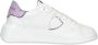 Philippe Model Witte+Lichtblauwe Sneakers met Metallic Accenten White Dames - Thumbnail 1