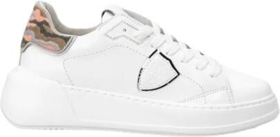 Philippe Model Lage Tres Temple Sneakers voor vrouwen Wit Dames