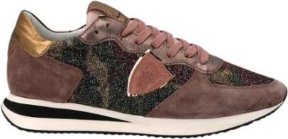 Philippe Model Lage Tropez Sneakers voor vrouwen Brown Dames