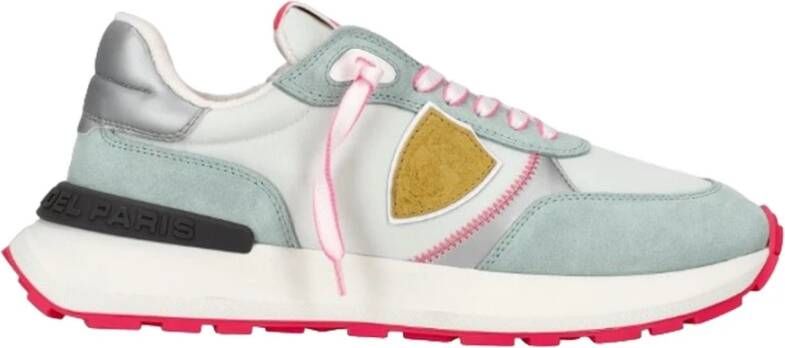 Philippe Model Leren en Nylon Sneaker Pink Dames