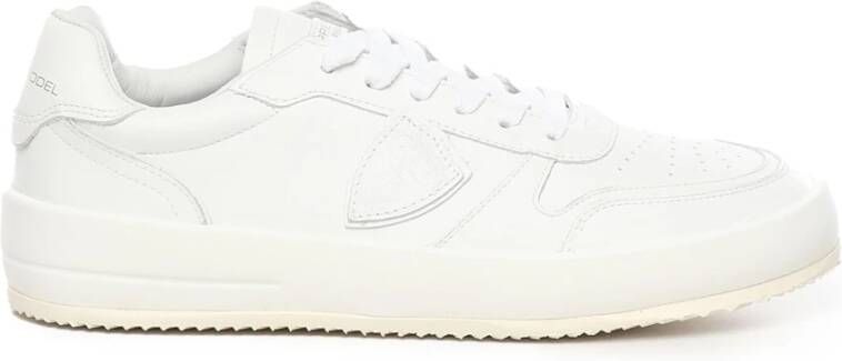 Philippe Model Leren Sneakers met Perforaties