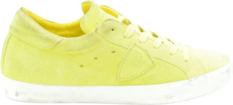 Philippe Model Leren Sportschoenen Yellow Dames