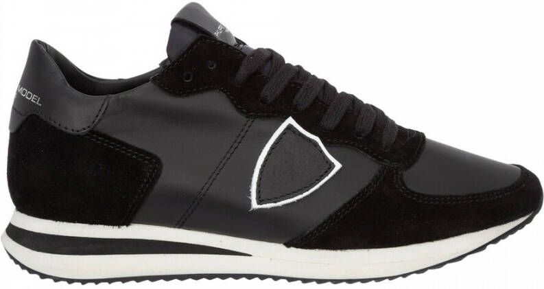 Philippe Model Retro Urban Hardloopschoen Zwart Black