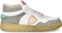Philippe Model Lyon Dames Tennisschoenen Wit Roze Multicolor Dames - Thumbnail 1