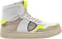 Philippe Model Lyon High Top Sneakers Geel Mix Multicolor Dames - Thumbnail 1