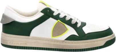 Philippe Model Stijlvolle Parijse Sneakers voor Moderne Mannen Green Heren