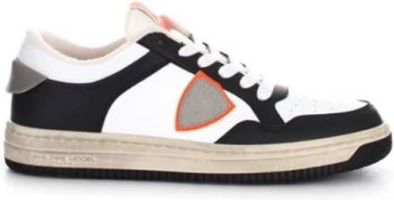 Philippe Model Witte Leren Herensneakers Klassieke Stijl en Comfort White Heren