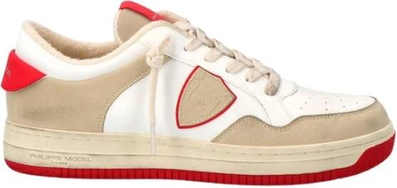 Philippe Model Lyon Recycle Mixage Sneakers Beige Heren