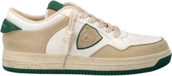 Philippe Model Lyon Recycle Mixage Sneakers Beige Heren