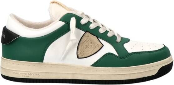 Philippe Model Lyon Recycle Mixage Sneakers Groen Heren