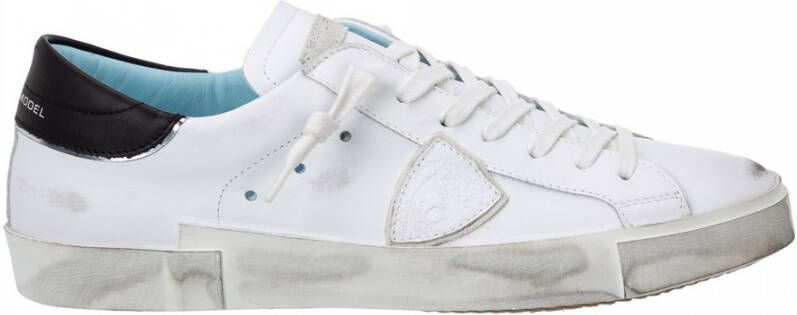 Philippe Model Wit Zwart Sneakers Stijlvol en Comfortabel White