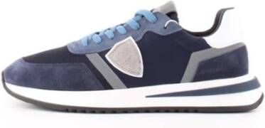 Philippe Model Blauwe Tropez 2.1 Sneakers met Contrasterende Details Blauw Heren