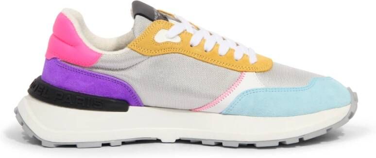 Philippe Model Multicolor Nylon Sneakers met Suède en Leren Details Meerkleurig Dames