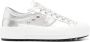Philippe Model Zilveren Leren Sneakers met Metalen Detail Gray Dames - Thumbnail 16