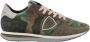 Philippe Model Militaire Camo Suède Hardloopschoenen Green Heren - Thumbnail 1